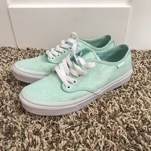 Mint Floral Vans